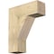 Ekena Millwork Traditional Block Rough Sawn Bracket, Douglas Fir, 6"W x 18"D x 22"H BKT06X18X22TRA05RDF - alternate 1